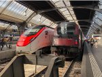 Austrian and Swiss Express Trains at Zurich
