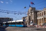 Bombardier Flexity in front of Zurich Hauptbahnhof 