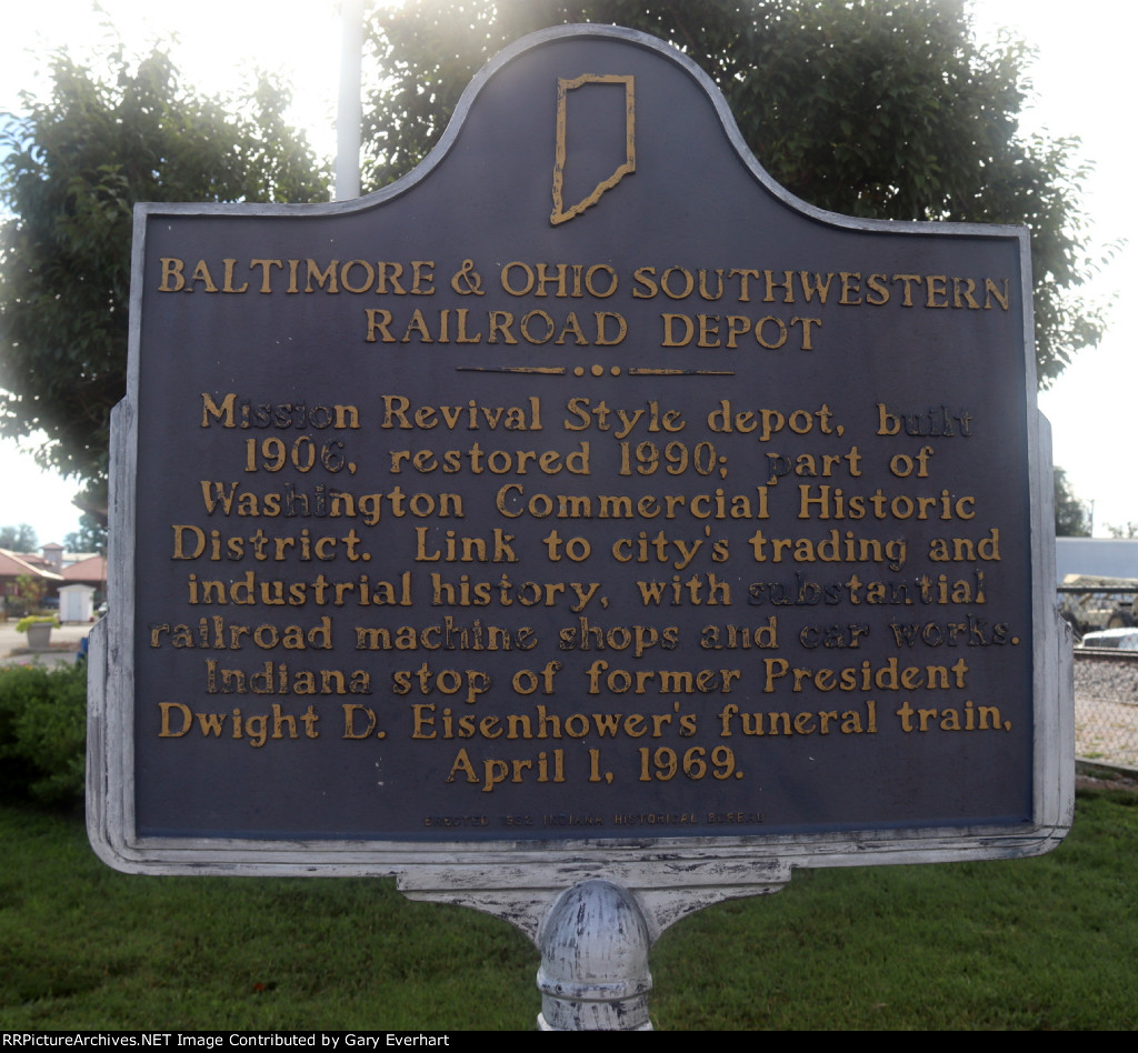 Former B&O Southwestern Depot Historical Marker