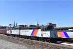 The two NJT F40PH-2CAT units next to ALP-46A # 4640 and 4636