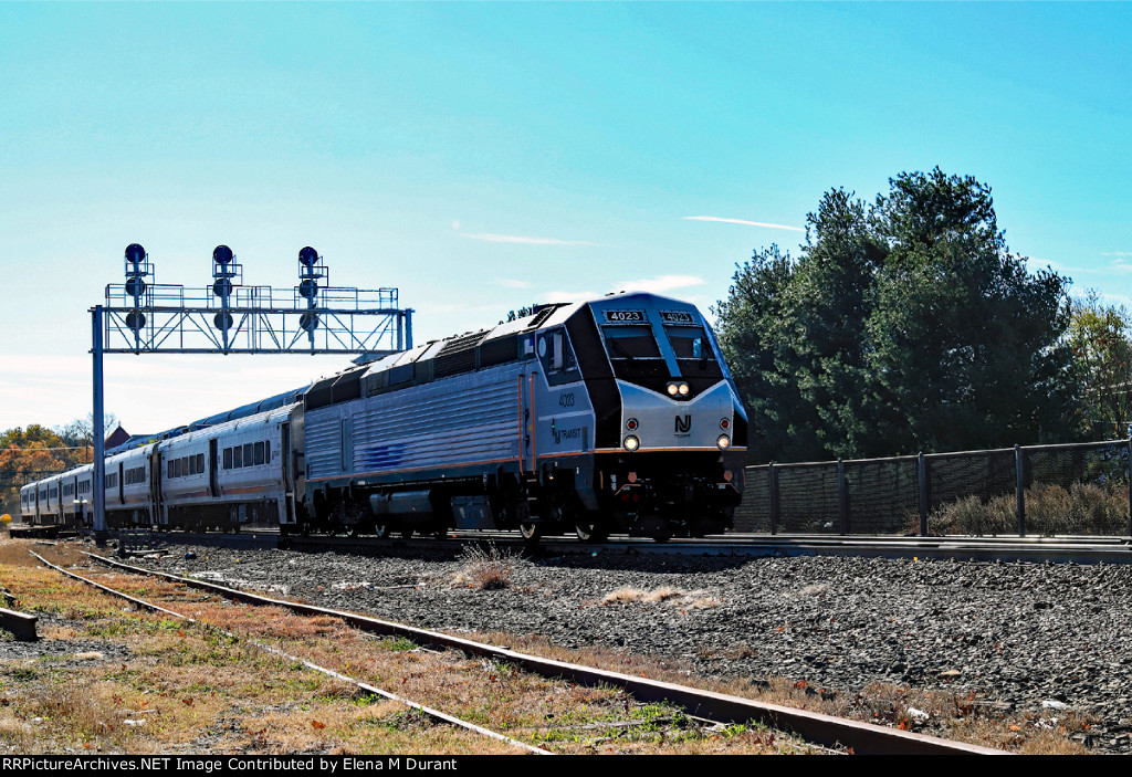 NJT 4023 on train 1351