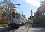 Arrow III Car # 1363 brings up the rear of NJT Train # 724 after making the station stop at Basking Ridge