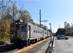 NJT Train # 723 about to stop at the station in Basking Ridge