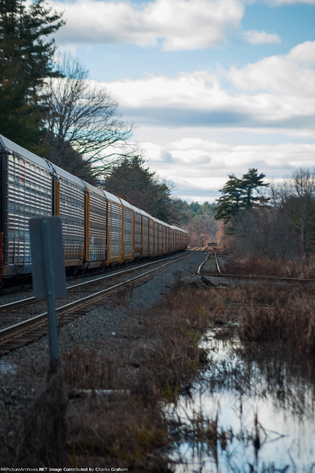 Waiting to unload at the autoyard