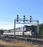 MNR Geep pushing NJT Train # 72 past the station 