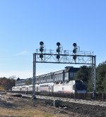 An ALP-45DP is on the rear of Train # 1708