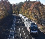NJT ALP-46A # 4533 pushing Train # 1858 away from Waldwick Station-picture taken from the pedestrian bridge