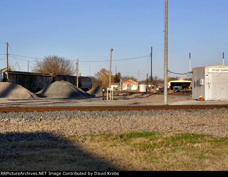 Gate arms almost down.