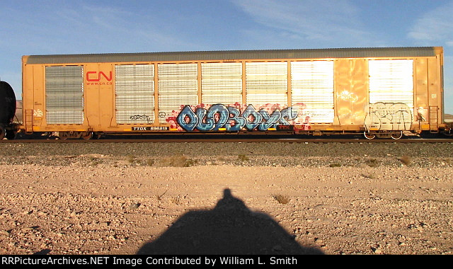 EB Manifest Frt at Erie NV Passing Siding W-Pshr -11