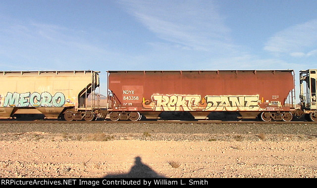EB Manifest Frt at Erie NV Passing Siding W-Pshr -35