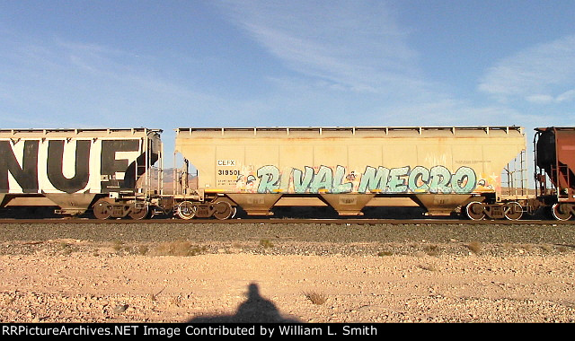 EB Manifest Frt at Erie NV Passing Siding W-Pshr -36