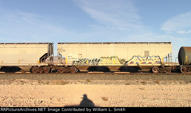 EB Manifest Frt at Erie NV Passing Siding W-Pshr -73