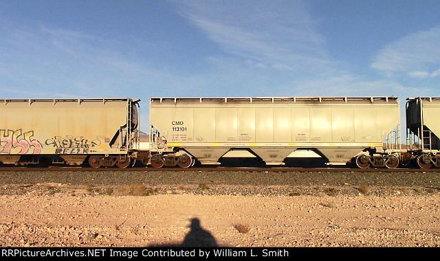 EB Manifest Frt at Erie NV Passing Siding W-Pshr -79