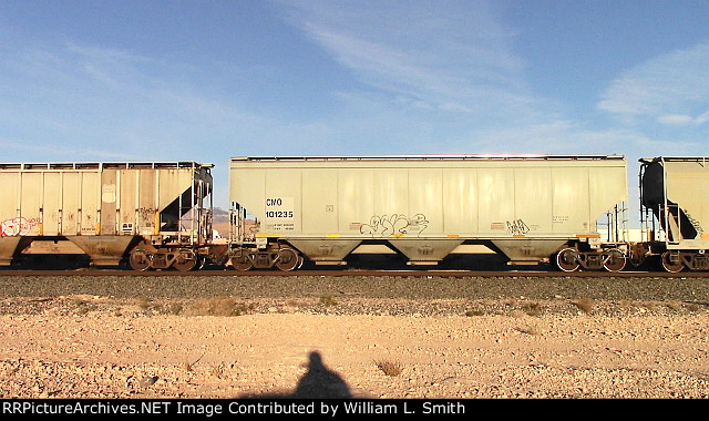 EB Manifest Frt at Erie NV Passing Siding W-Pshr -81