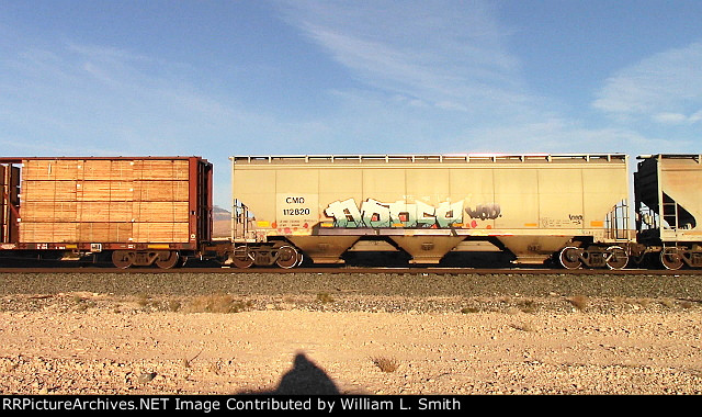 EB Manifest Frt at Erie NV Passing Siding W-Pshr -85