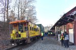 Restored Chessie System Caboose on the rear of the TFT Train at the Butler Museum Collection Point