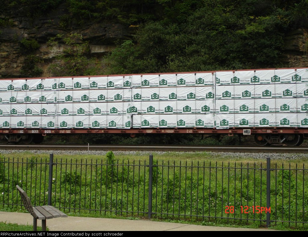 IC 977805 Centerbeam Flatcar EB