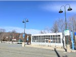 The MTA style bus shelter at Otisville Station 