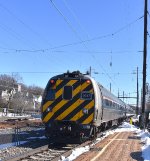 Ex-Metroliner Cab Car # 9647 on the rear of Amtrak Train # 664