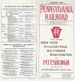 PRR Time Table: Pittsburgh Division, Side A, Frame #2 of 2, 1914