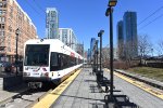 Westbound with part of the Jersey Ave platform in site 