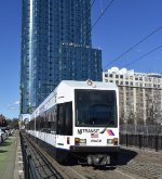Westbound running along Jersey Ave very shortly after departing Jersey Ave Station