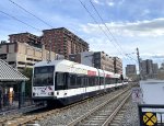 A Tonnelle Avenue bound train approaches the 2nd Avenue Station