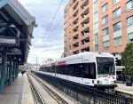 Car # 5003B brings up the rear of the Tonnelle Avenue bound train as it departs 9th Street Station