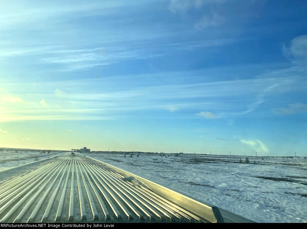 Leaving Churchill behind as the sun begins to get low