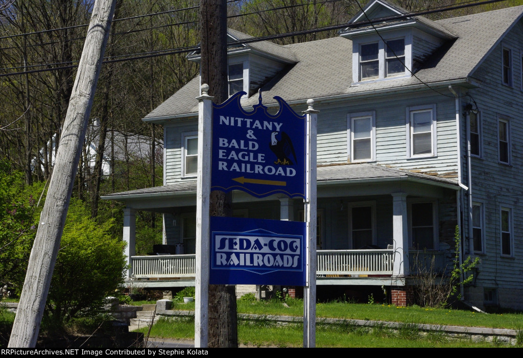 NITTANY BALD EAGLE RR SIGN