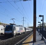 ALP-46A shoving on the rear of NJT Train # 3947