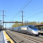 Amtrak Acela Train # 2170 heading away from MET toward Boston