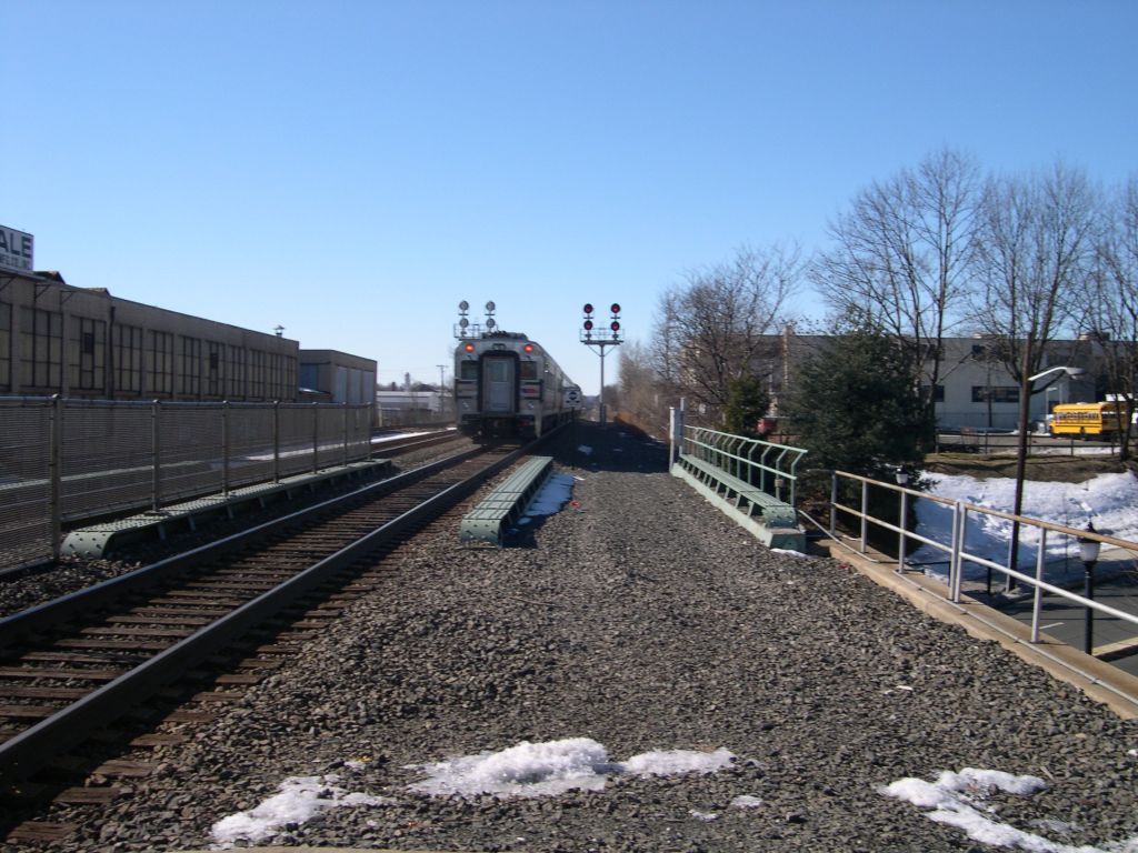 The End Of A NJ Transit Train Bound For Raritan