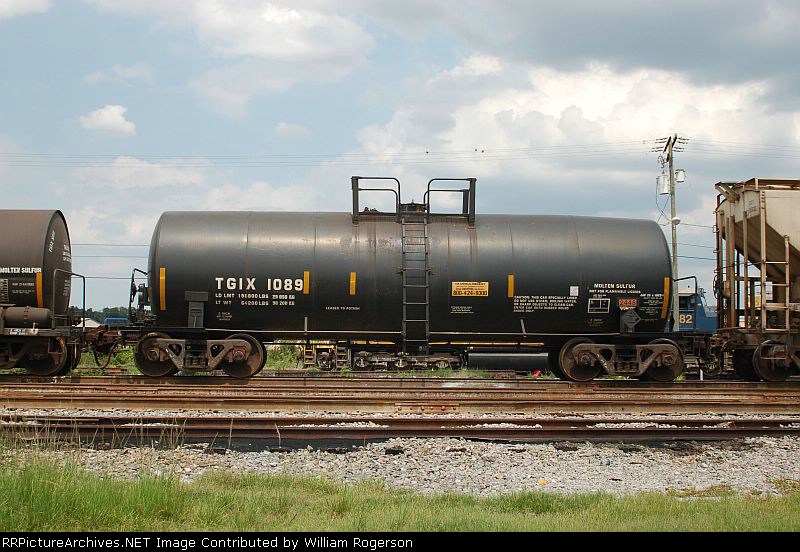 PCS Phosphate Company, Inc. (TGIX) Molten Sulfur Tank Car No. 1089