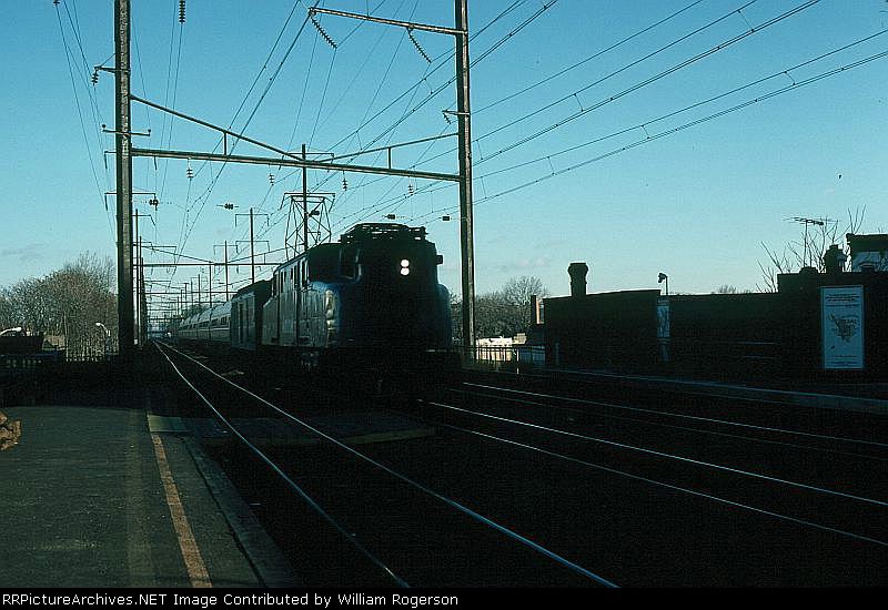 Southbound Amtrak Passenger Train with GE GG1 No. 914 in the lead