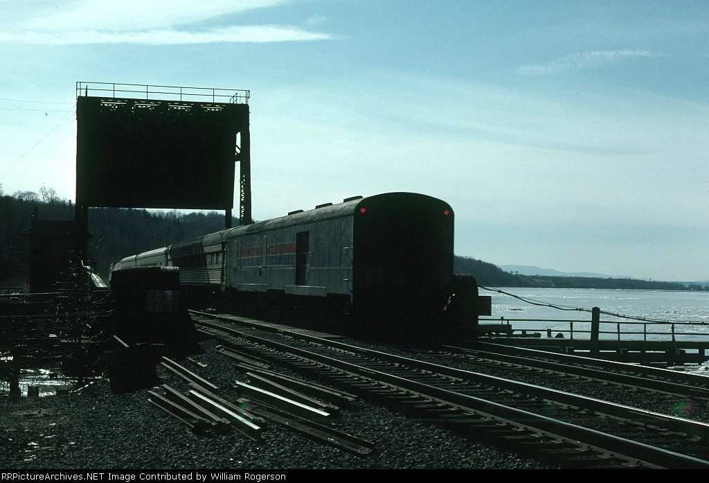 Going away shot of Southbound Amtrak (AMTK) Train No. 48, the "Lake Shore Limited" crossing the Wappingers Creek Bridge