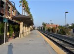 Redlands-Downtown Station also has a different platform only served by the Metrolink locomotive hauled trains that use the Bombardier and Hyundai-Rotem Bilevel consists
