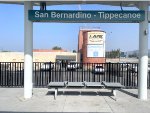 Viewed from Arrow-San Bernardino-Tippercanoe Station sign