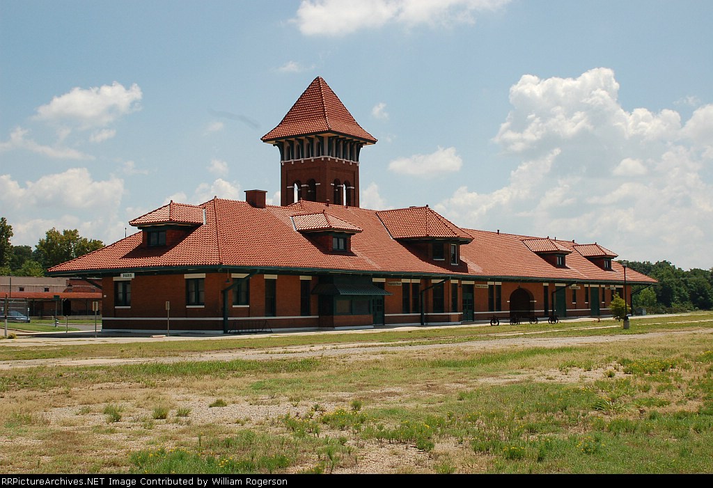 Restored former Atchison, Topeka and Santa Fe Railway Passenger Depot
