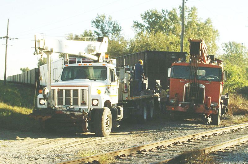 Derailed Coal Car on Spur 