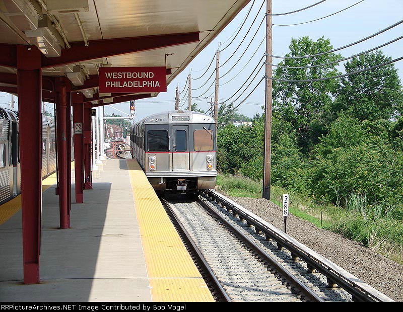 westbound PATCO train