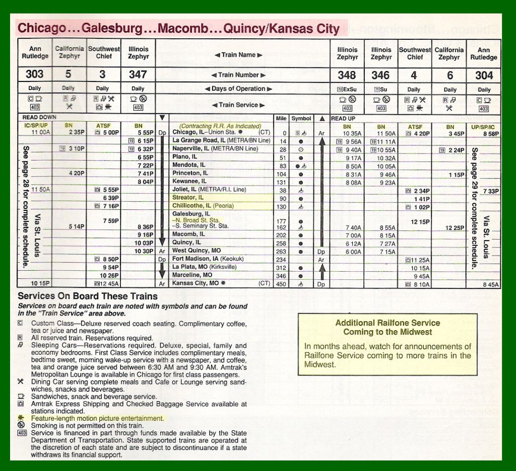 1993 CHICAGO QUINCY / KANSAS CITY