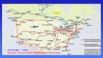 1998 VIA / Amtrak North American Railpass Routes