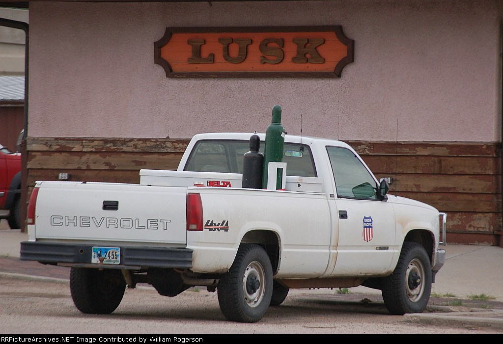Union Pacific Railroad Pick-Up Truck and MoW Facility Sign 