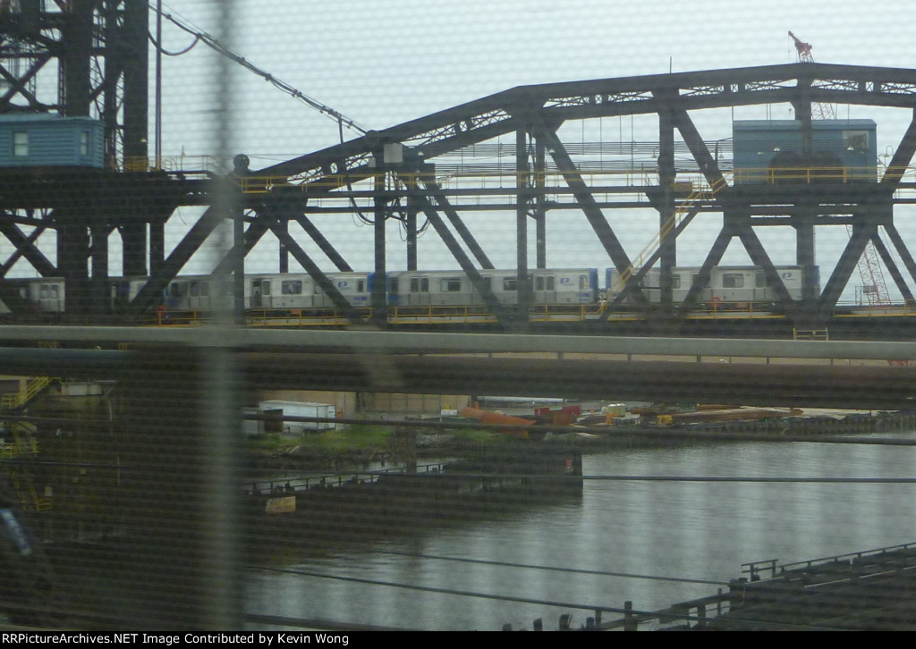 PATH train crossing Hackensack River