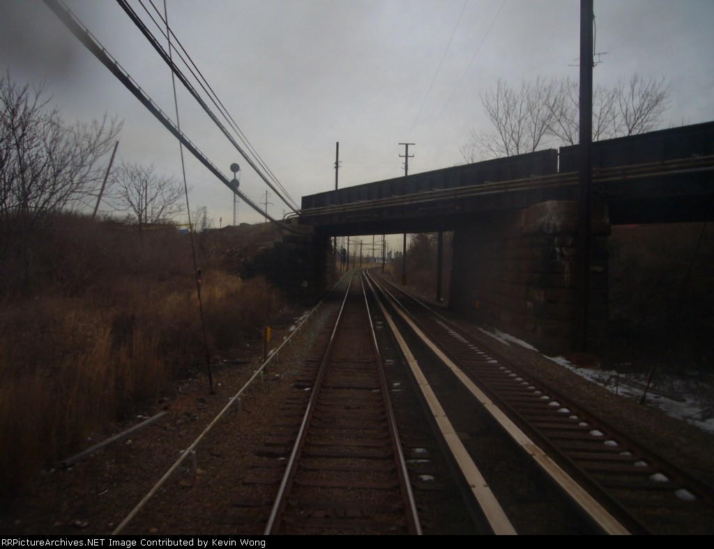 Underneath the Conrail line
