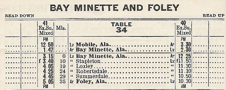 1944 L&N Bay Minette Mixed Train