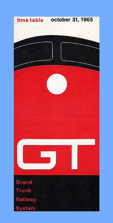 1965 GT Time Table Cover