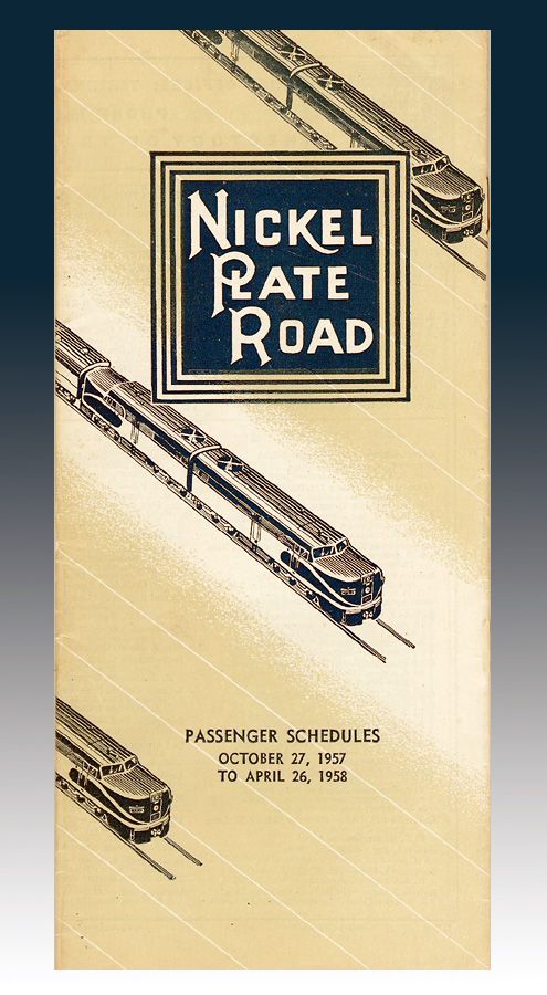1957 Nickel Plate Road Timetable Cover