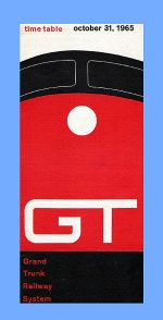 1965 GT Time Table Cover
